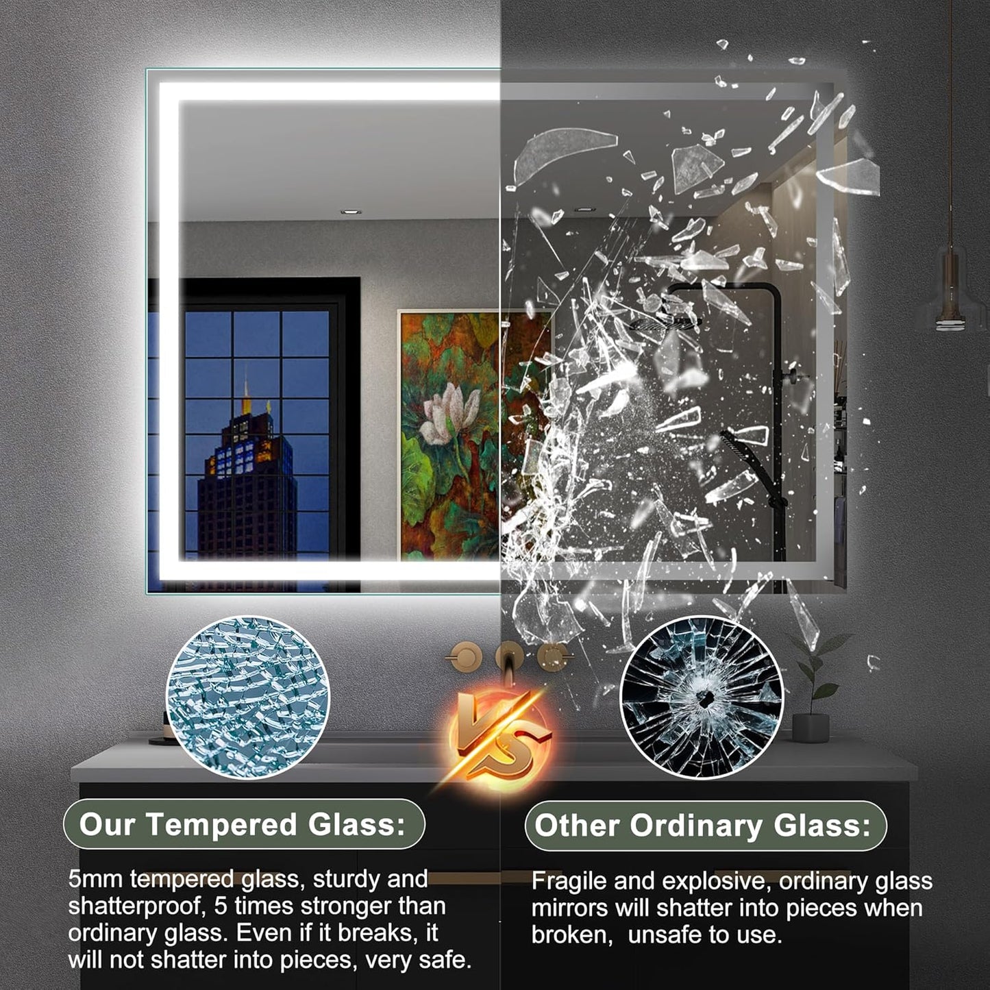 Xmirror 36x60 LED-Bathroom-Mirror-with-Bluetooth