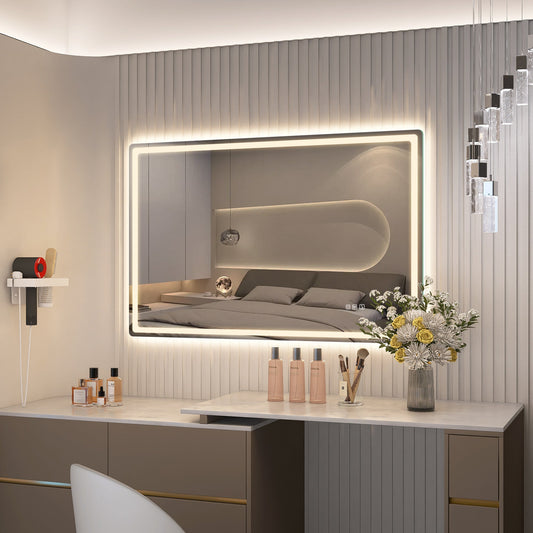 Xmirror 28x40 LED-Bathroom-Mirror-with-Bluetooth