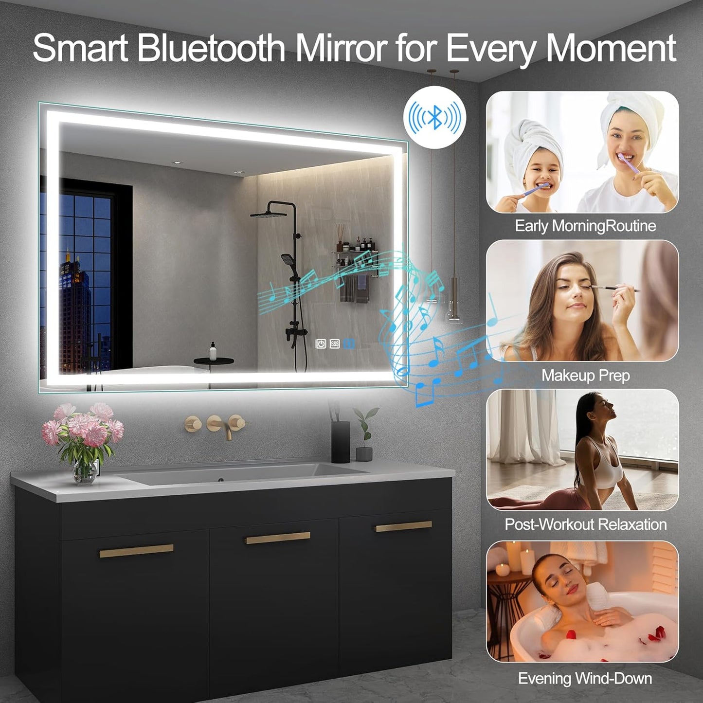 Xmirror 28x40 LED-Bathroom-Mirror-with-Bluetooth