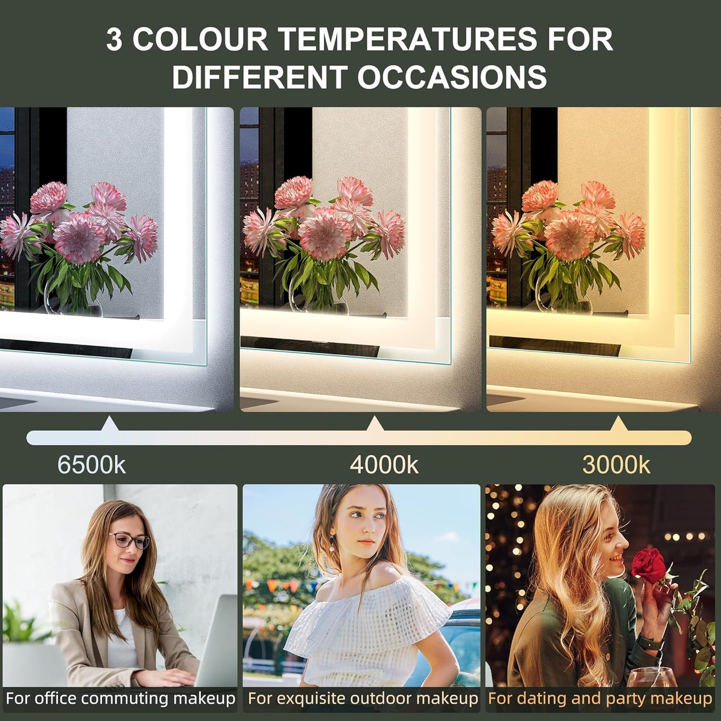 Xmirror 36x60 LED-Bathroom-Mirror-with-Bluetooth