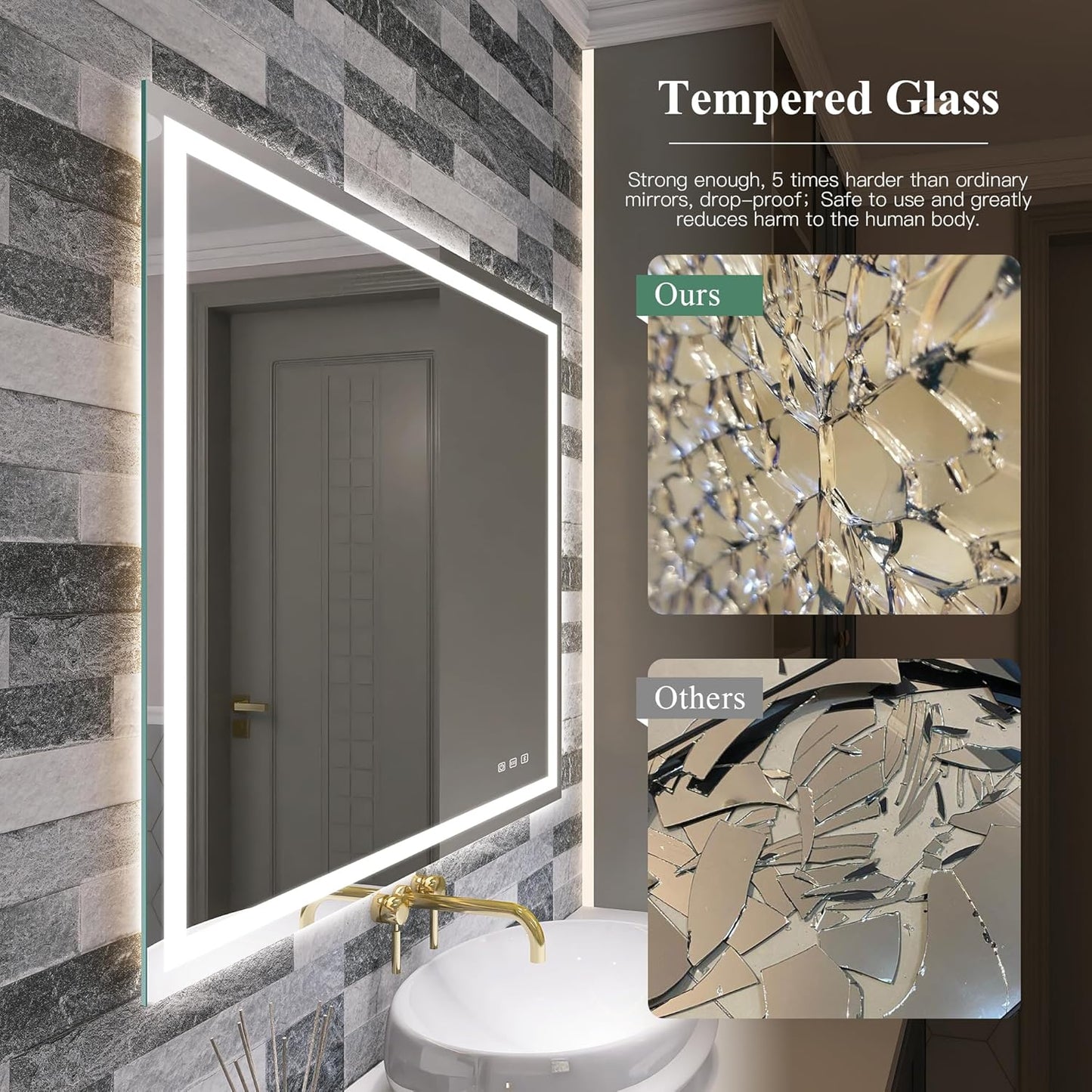 Xmirror 28x40 LED-Bathroom-Mirror-with-Bluetooth