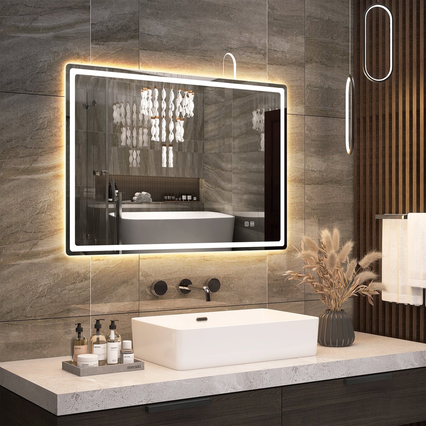 Xmirror 28x40 LED-Bathroom-Mirror-with-Bluetooth